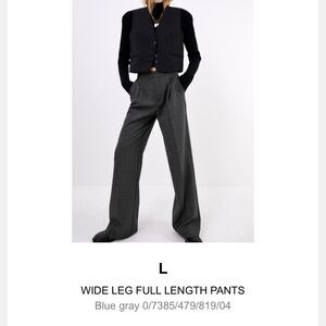 WIDE LEG FULL LENGTH PANTS
Blue gray ZARA